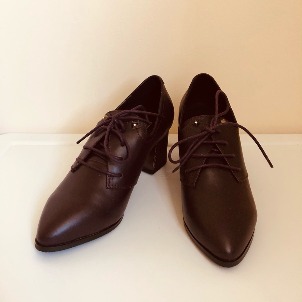 Leather Ankle Boots Purple size 36